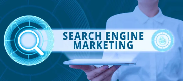 Conceptual Display Search Engine Marketing Internet Concept Online Digital Optimization — Stock Photo, Image