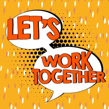 Kavramsal gösterim Birlikte Çalışalım, İş Konsepti Birleş ve Ortak Bir Hedefe Ulaşmak İçin Güçlere Katıl