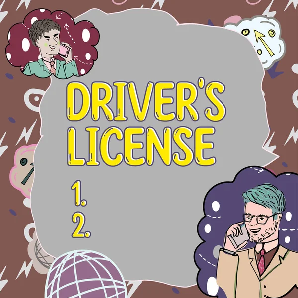Conceptual Display Drivers License Business Overview Document Permitting Person Drive —  Fotos de Stock