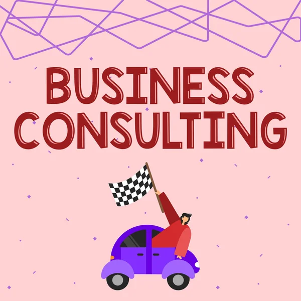 Tekst Pokazujący Inspirację Business Consulting Business Idea Blends Practice Academic — Zdjęcie stockowe