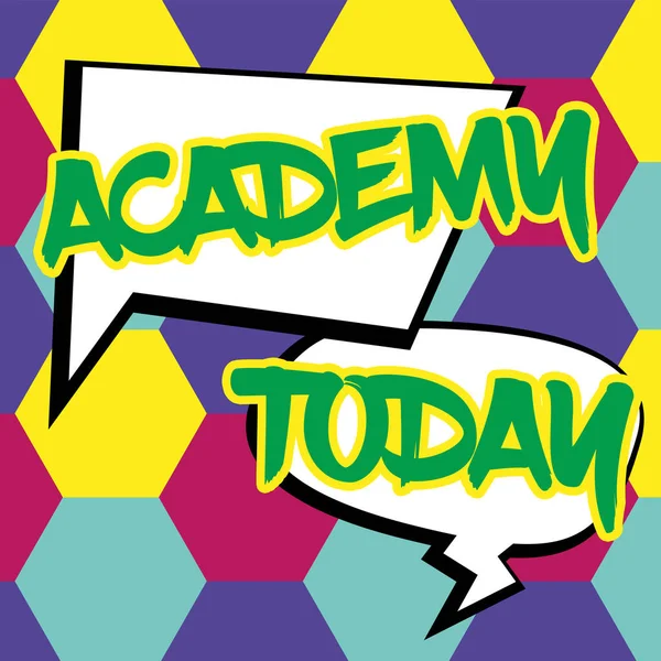 Text sign showing Academy, Business approach where students can go to receive academic support