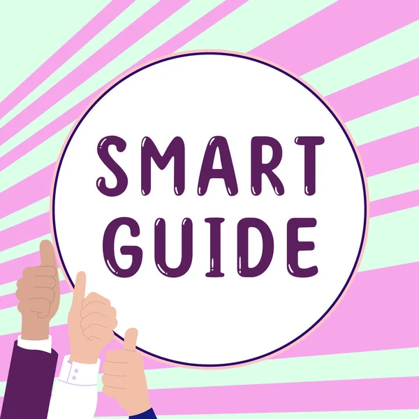 Tekst Pisma Smart Guide Podejście Biznesowe Stosowane Wyznaczania Wymiernych Celów — Zdjęcie stockowe