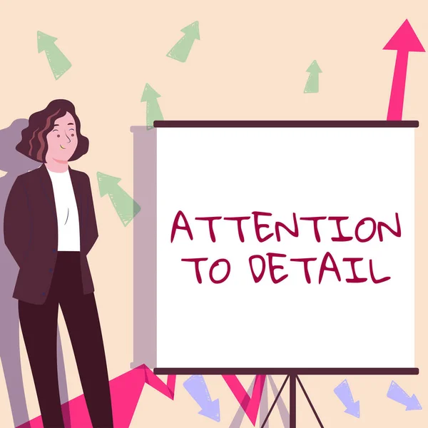 Conceptual Caption Attention Detail Business Concept Achieve Thoroughness Accuracy Exactly — Fotografia de Stock