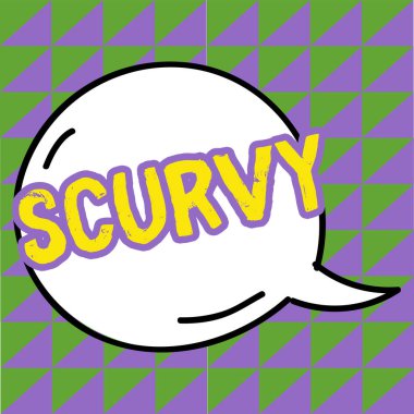 C vitamini eksikliğinden kaynaklanan İskorbüt, iş yaklaşımı hastalıkları gösteren metin yazımı