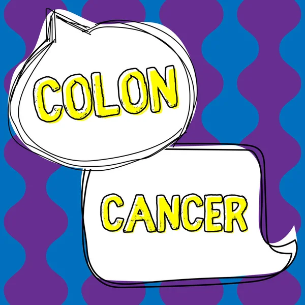 Handwriting Text Colon Cancer Word Written Cancer Forms Tissues Large — Photo