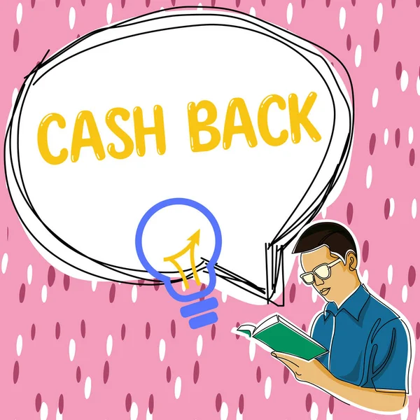 Handskrift Text Cash Back Internet Concept Incitament Erbjöd Köpare Viss — Stockfoto