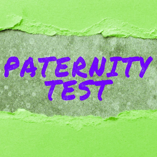 Text Caption Presenting Paternity Test Business Approach Test Dna Determine — Foto Stock