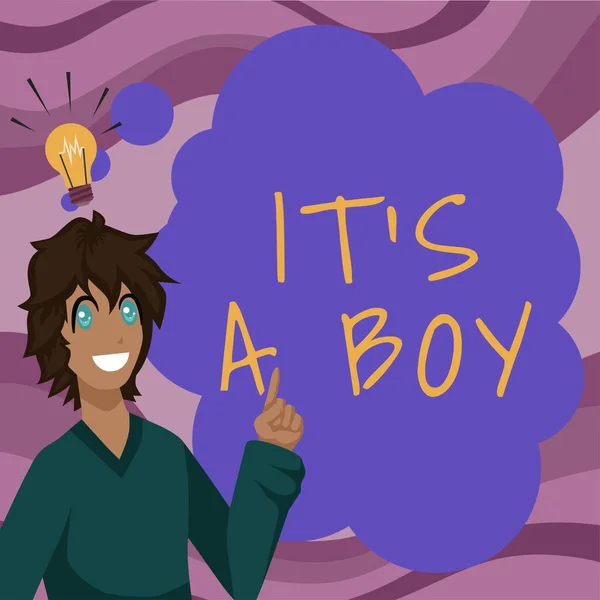 Text Skylt Som Visar Det Boy Affärsidé Förvänta Dig Hane — Stockfoto
