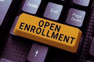 Metin Açık Kaydı Yazma, İnsanların sigorta yaptırabileceği yıllık dönem için Sözcük