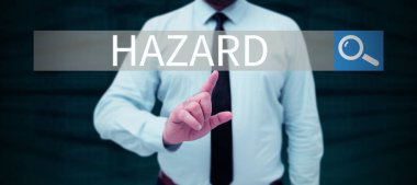 Tehlike ya da riski tanımlayan el yazısı işareti Tehlike, hesap için kelime ya da ifade