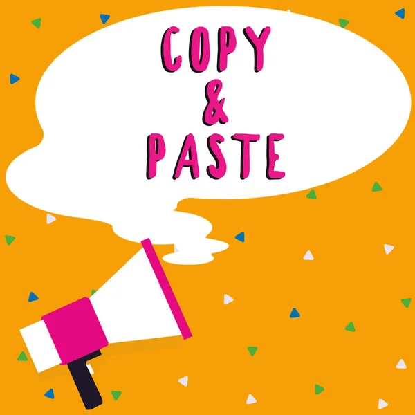 Sign Displaying Copy Paste Word Written Imitation Transcript Reproduction Original — Stockfoto