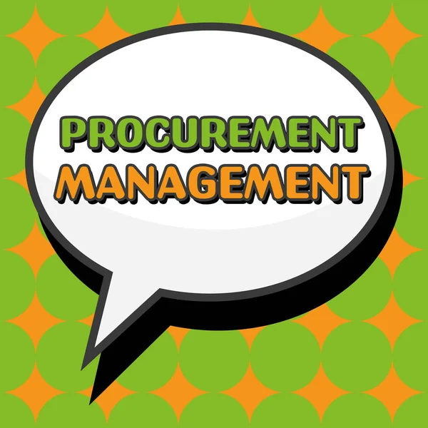 Writing Displaying Text Procurement Management Business Concept Buying Goods Services — Foto de Stock