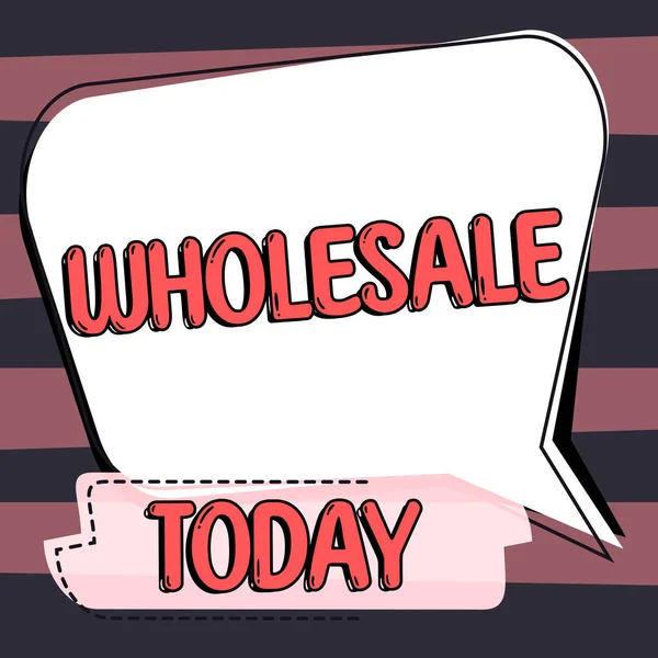 Handwriting Text Wholesale Business Showcase Sale Commodities Bulk Quantity Usually — Stockfoto