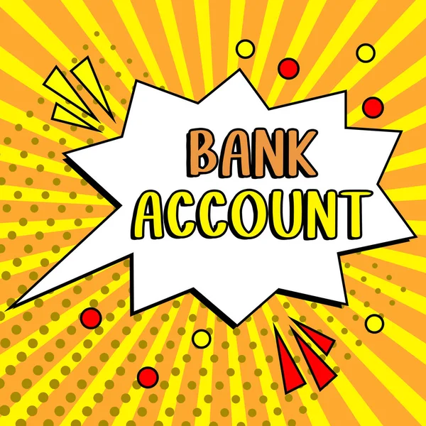 Hand Writing Sign Bank Account Concept Meaning Represents Funds Customer — Foto Stock