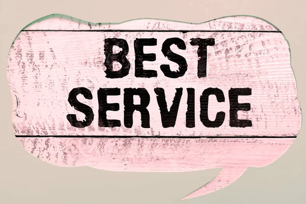 Κείμενο Που Δείχνει Έμπνευση Best Service Επιχειρηματική Επισκόπηση Καλύτερα Αναθεωρημένη — Φωτογραφία Αρχείου