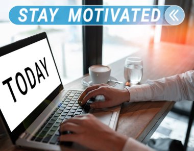 Text showing inspiration Stay Motivated, Business overview Reward yourself every time you reach a goal with knowledge