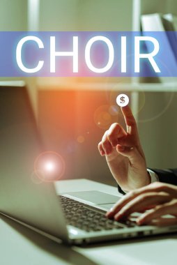 Koro ve İş Genel Görünümü 'nü gösteren metin işareti.