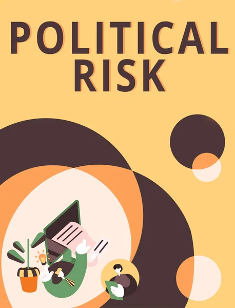 Hand Writing Sign Political Risk Business Concept Communications Person Who — Zdjęcie stockowe