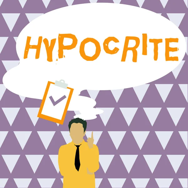 Τίτλος Κειμένου Που Παρουσιάζει Hypocrite Ιnternet Concept Ιατρική Κατάσταση Στην — Φωτογραφία Αρχείου