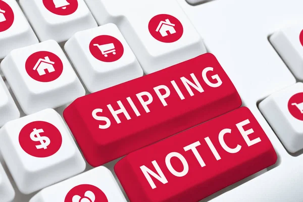 Hand writing sign Shipping Notice, Conceptual photo ships considered collectively especially those in particular area