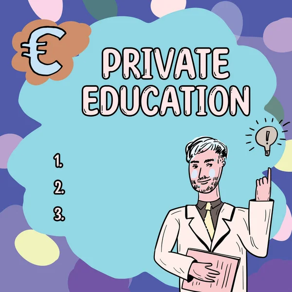 Konzeptionelle Bildunterschrift Private Bildung Geschäftsidee Zugehörigkeit Einer Bestimmten Person Oder — Stockfoto