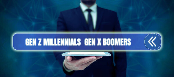Gen Z Millennials Gen X Boomers, Business approach Generation Differences Old Young