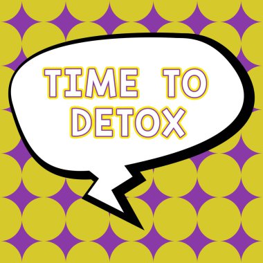 Diyet Beslenme Sağlığı Bağımlılığı Tedavisi için Detox, İş Fikri Anı 'nı Gösterme zamanını imzala