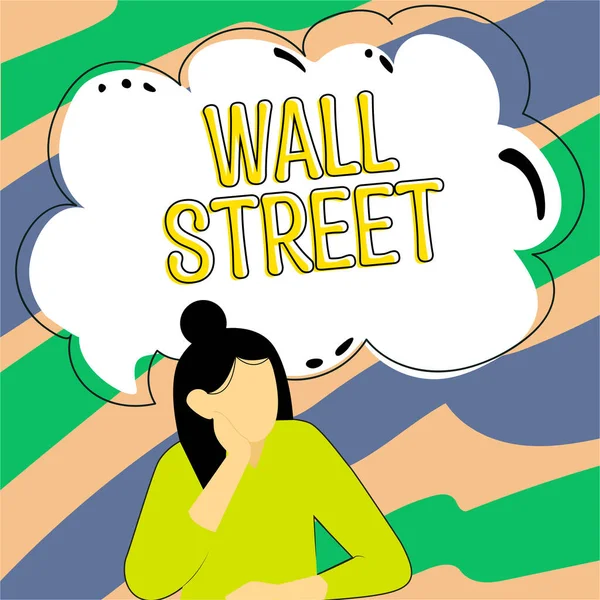 Conceptuele Weergave Wall Street Bedrijfsoverzicht Thuisbasis Van Het Hoofdkantoor Van — Stockfoto
