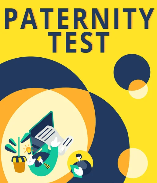 Inspiration Showing Sign Paternity Test Business Concept Test Dna Determine — Foto Stock
