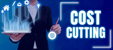 Conceptual caption Cost Cutting, Word Written on Measures implemented to reduced expenses and improved profit