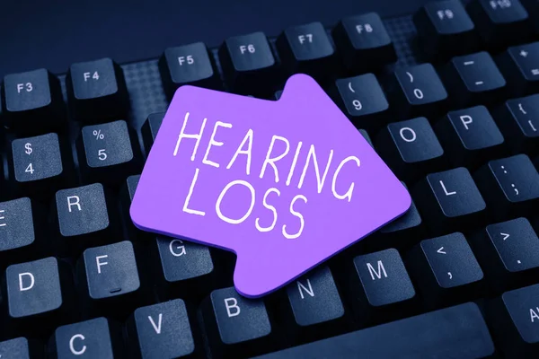 Inspiration showing sign Hearing Loss, Concept meaning is partial or total inability to listen to sounds normally