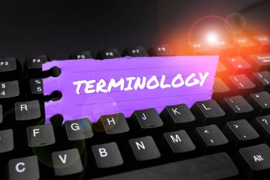 Conceptual display Terminology, Business idea Terms used with particular technical application in studies