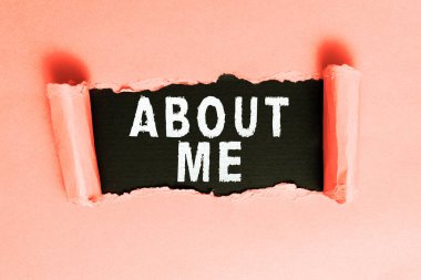 Handwriting text About Me, Business overview My Personal Characteristics Information Likes and Dislikes