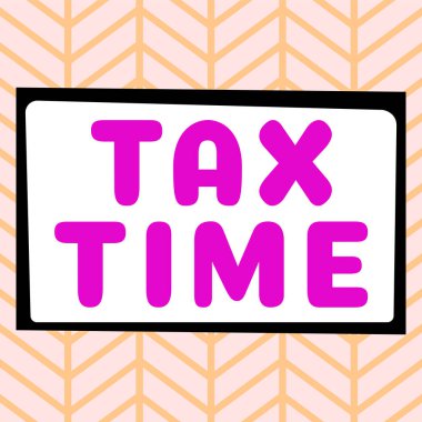 Vergi Zamanı, Kavramsal Fotoğraf Zorunlu Katkıda bulunan Devlet Gelirini Gösteren İmza İşçilere Hükümet