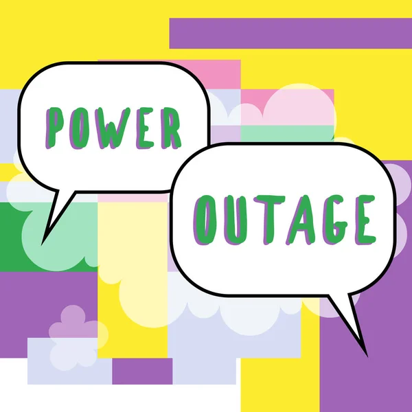 Handwriting Text Power Outage Internet Concept Ability Influence Peers Attaining — Stock Photo, Image