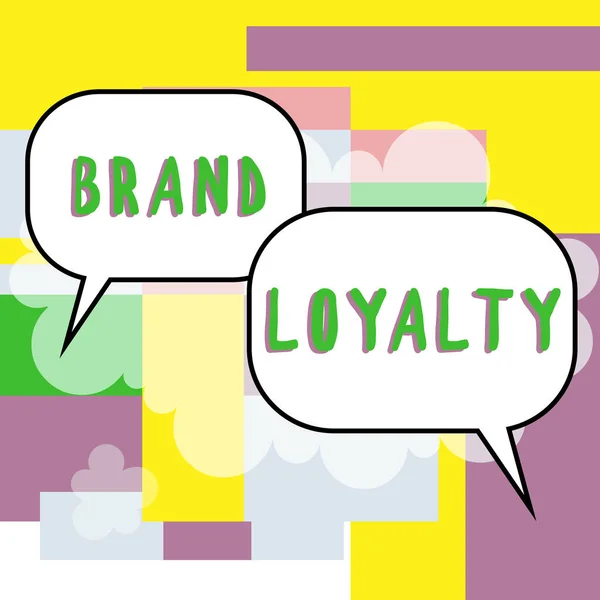 Conceptual Display Brand Loyalty Business Concept Repeat Purchase Ambassador Patronage — Stockfoto