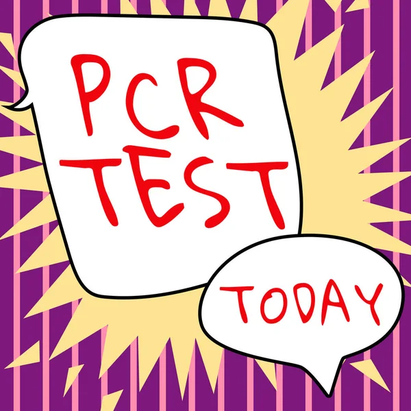 Writing Displaying Text Pcr Test Concept Meaning Qualitative Detection Viral — Stok fotoğraf