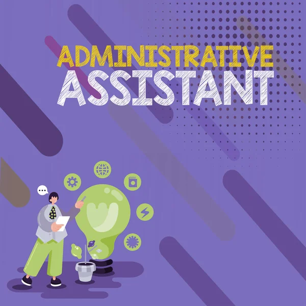Handwriting Text Administrative Assistant Internet Concept Administration Support Specialist Clerical — Stock Fotó