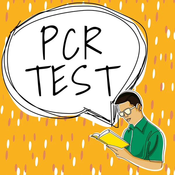 Text Showing Inspiration Pcr Test Business Concept Qualitative Detection Viral — Stockfoto