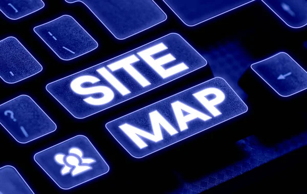 Text caption presenting Site Map, Business approach designed to help both users and search engines navigate the site