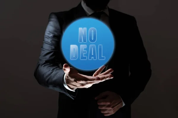 Conceptual Display Deal Business Showcase Negative Result Agreement Arrangement Business —  Fotos de Stock