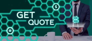 Satın alan ve satıcının kabul ettiği en son fiyat üzerinde Get Cliote, Word yazısını sunan metin başlığı