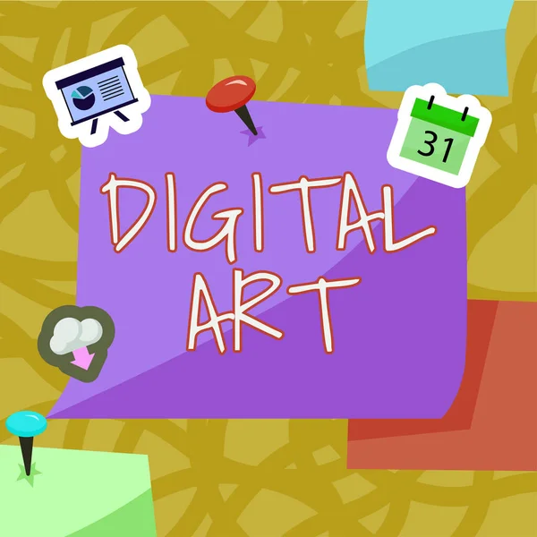 Conceptuele Bijschrift Digital Art Word Geschreven Het Gebruik Van Vaardigheden — Stockfoto