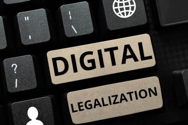 El yazısı imzası Dijital Yasallaştırma, kavramsal fotoğraf ve yanında teknoloji ya da öğretim uygulaması