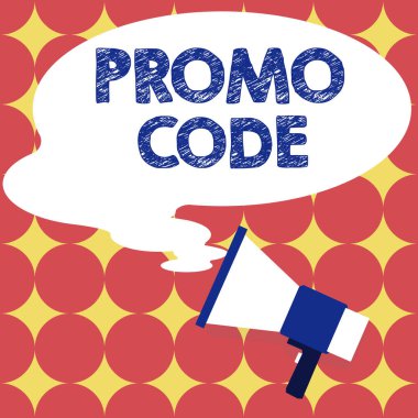 Text showing inspiration Promo Code, Word Written on digital numbers that give you good discount on certain product