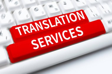 El yazısı metin çeviri hizmetleri, insanlara konuşma tercümesi sağlayan iş genel görünümü organizasyonu