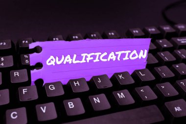 İşaret niteliği, iş konsepti, resmi izin ve belli bir işi yapmak için sertifika