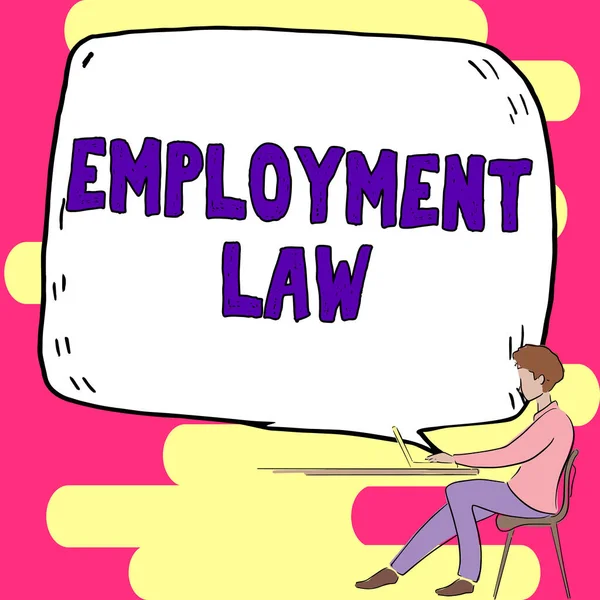 Inspiration showing sign Employment Law, Conceptual photo deals with legal rights and duties of employers and employees
