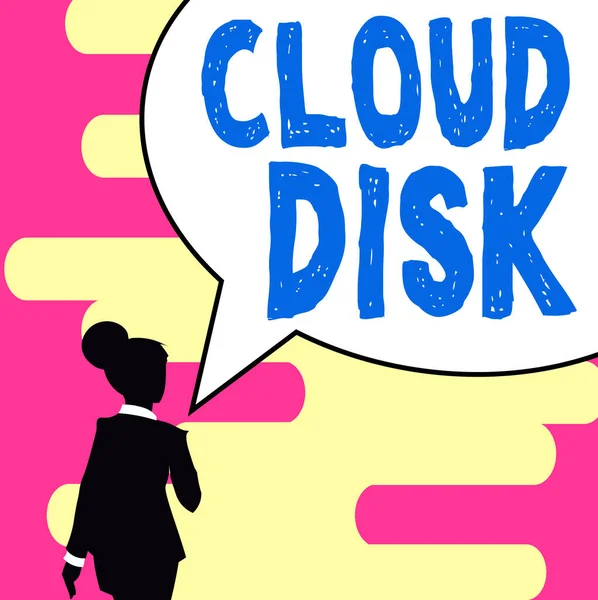 Text Som Visar Inspiration Cloud Disk Business Overview Web Base — Stockfoto