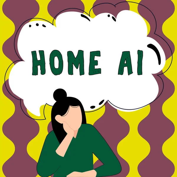 Affichage Conceptuel Home Business Approche Home Solution Qui Permet Automatiser — Photo
